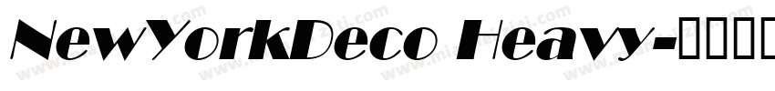 NewYorkDeco Heavy字体转换